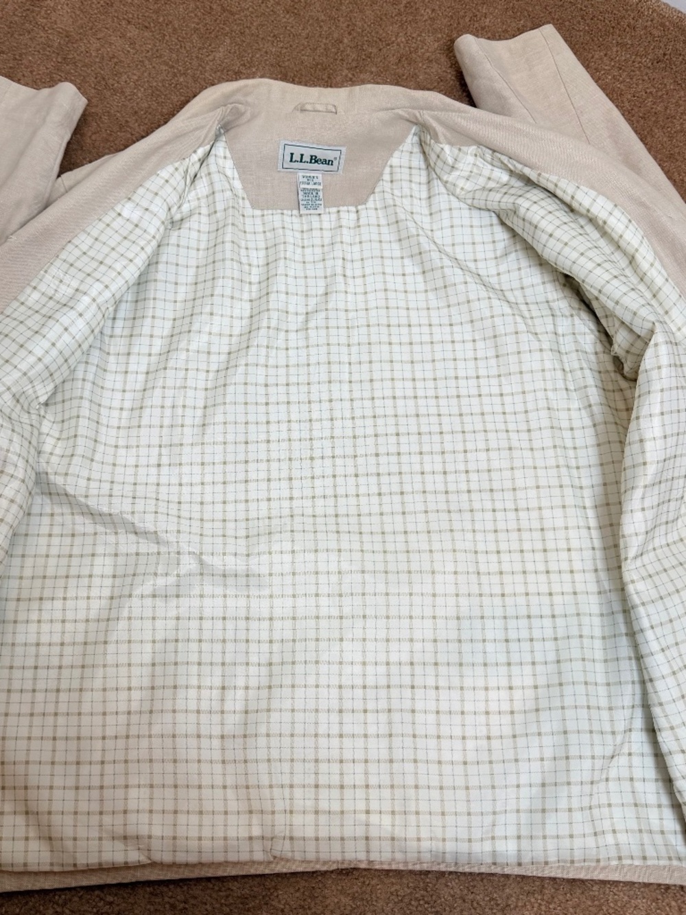 Vintage LLBean Linen Work Jacket Classic Lightly Insulated Workwear Outdoor Wear - Picture 10 of 11
